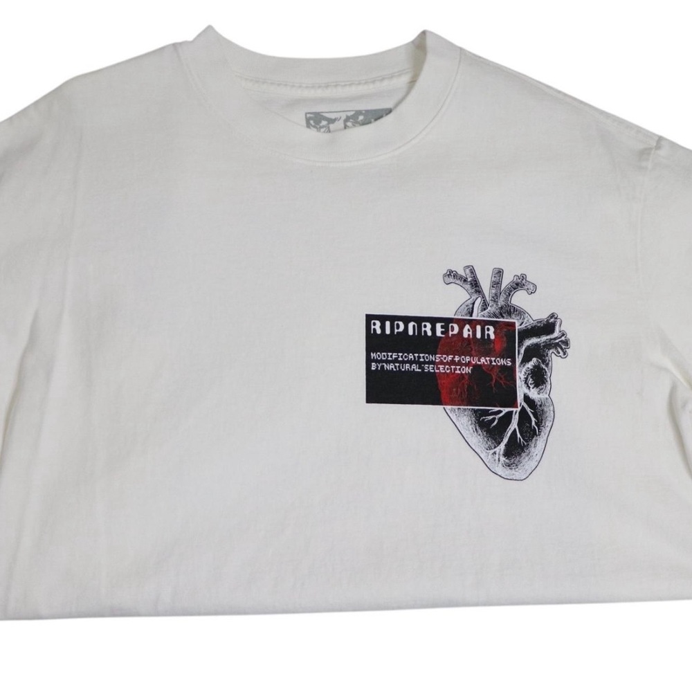 White Rip Repair T-shirt